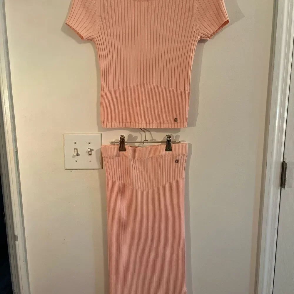 NWOT Guess Pink Ribbed Set - Picture 4 of 7